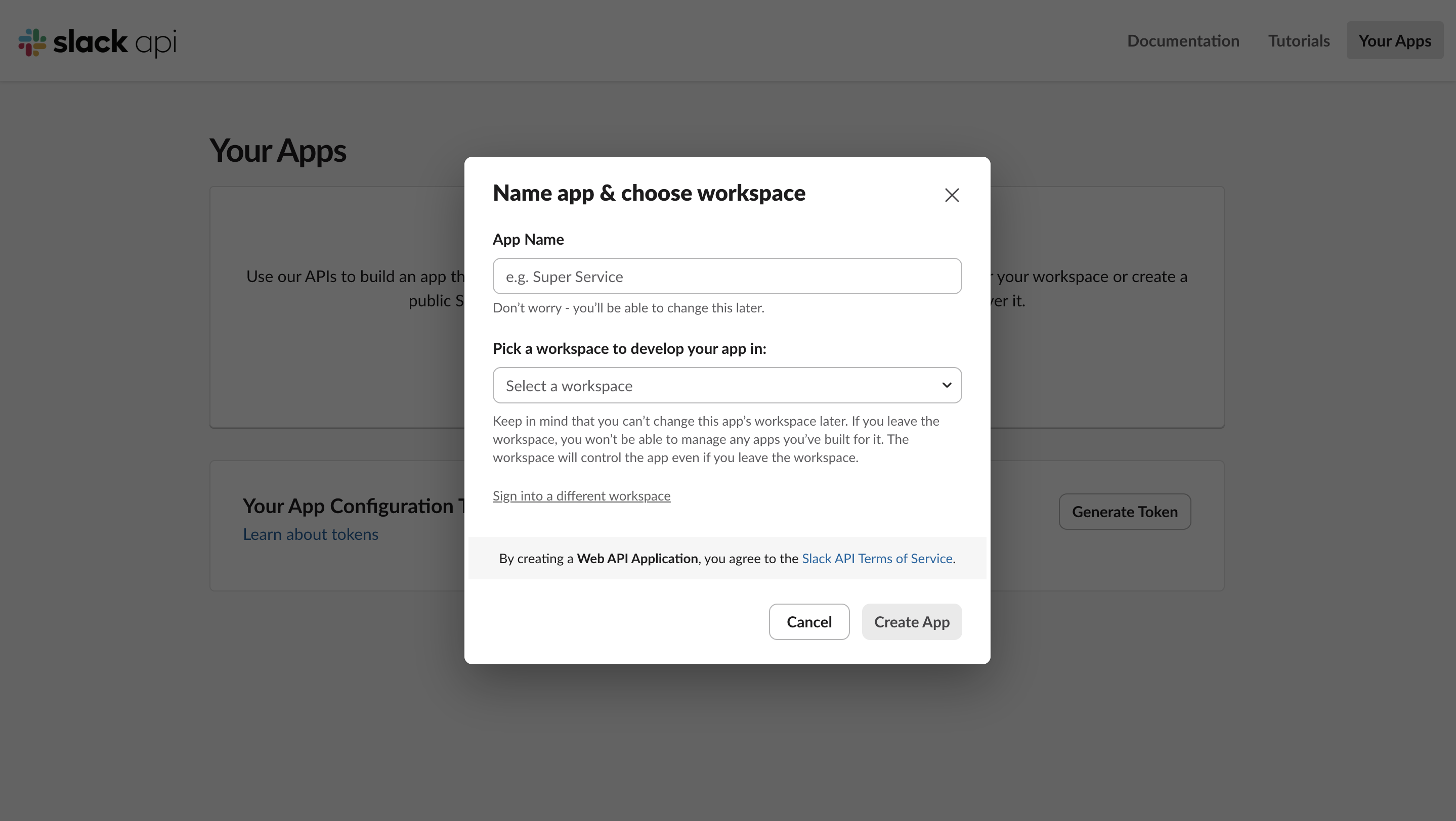 Create app